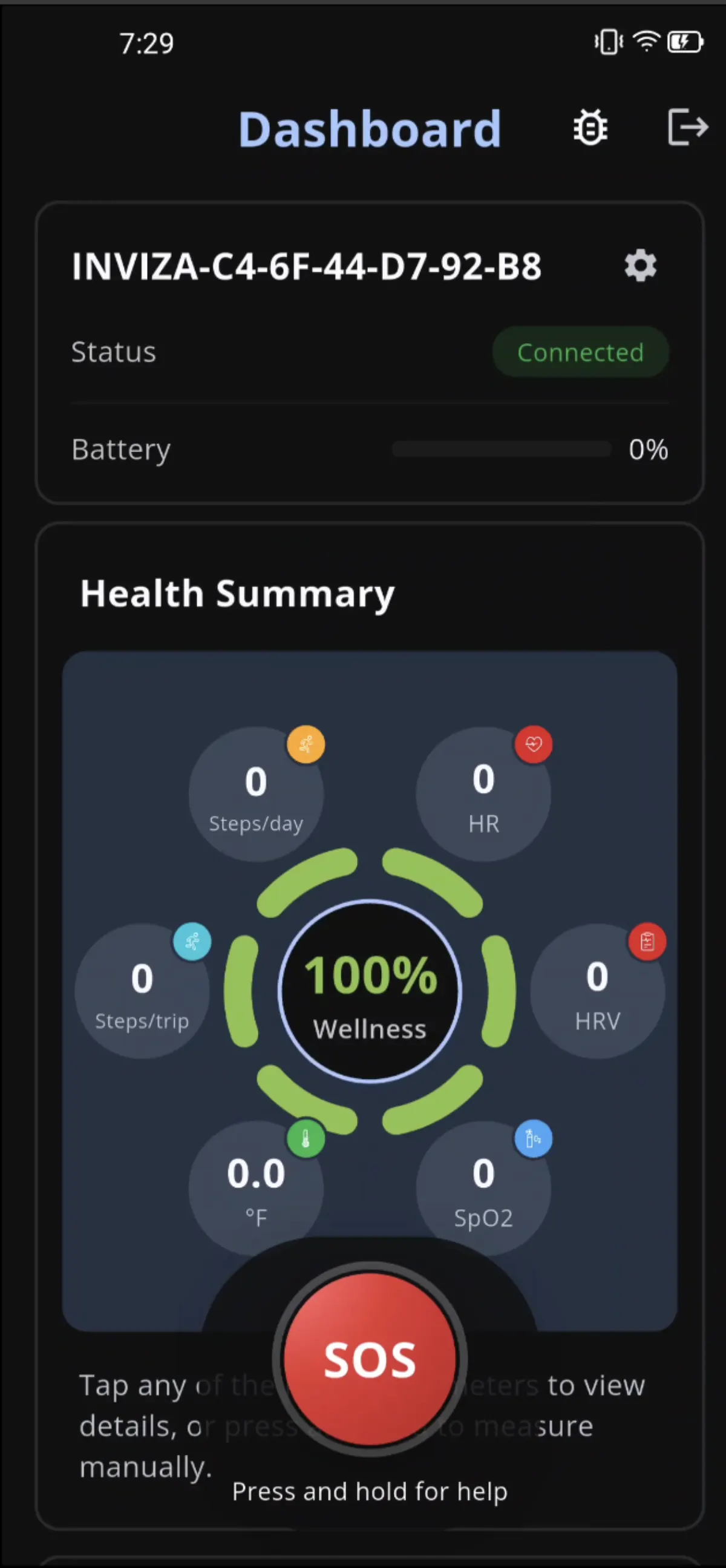 Patient device connection successful